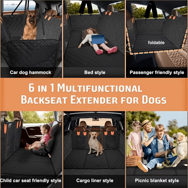 Dog Car Seat Cover | Waterproof Hammock Seat Protector for Cars, SUVs & Bakkies