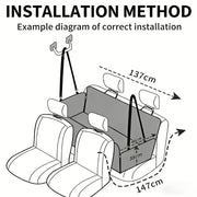 Dog Car Seat Cover | Waterproof Hammock Seat Protector for Cars, SUVs & Bakkies