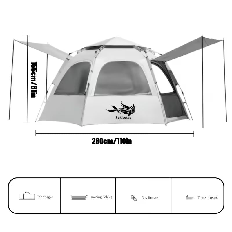 4 Person Pop Up Camping Tent